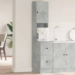 vidaXL Armarios Y Almacenamiento-Mueble de Cocina Gris 35 x 50 x 180 cm Madera de ingeniería