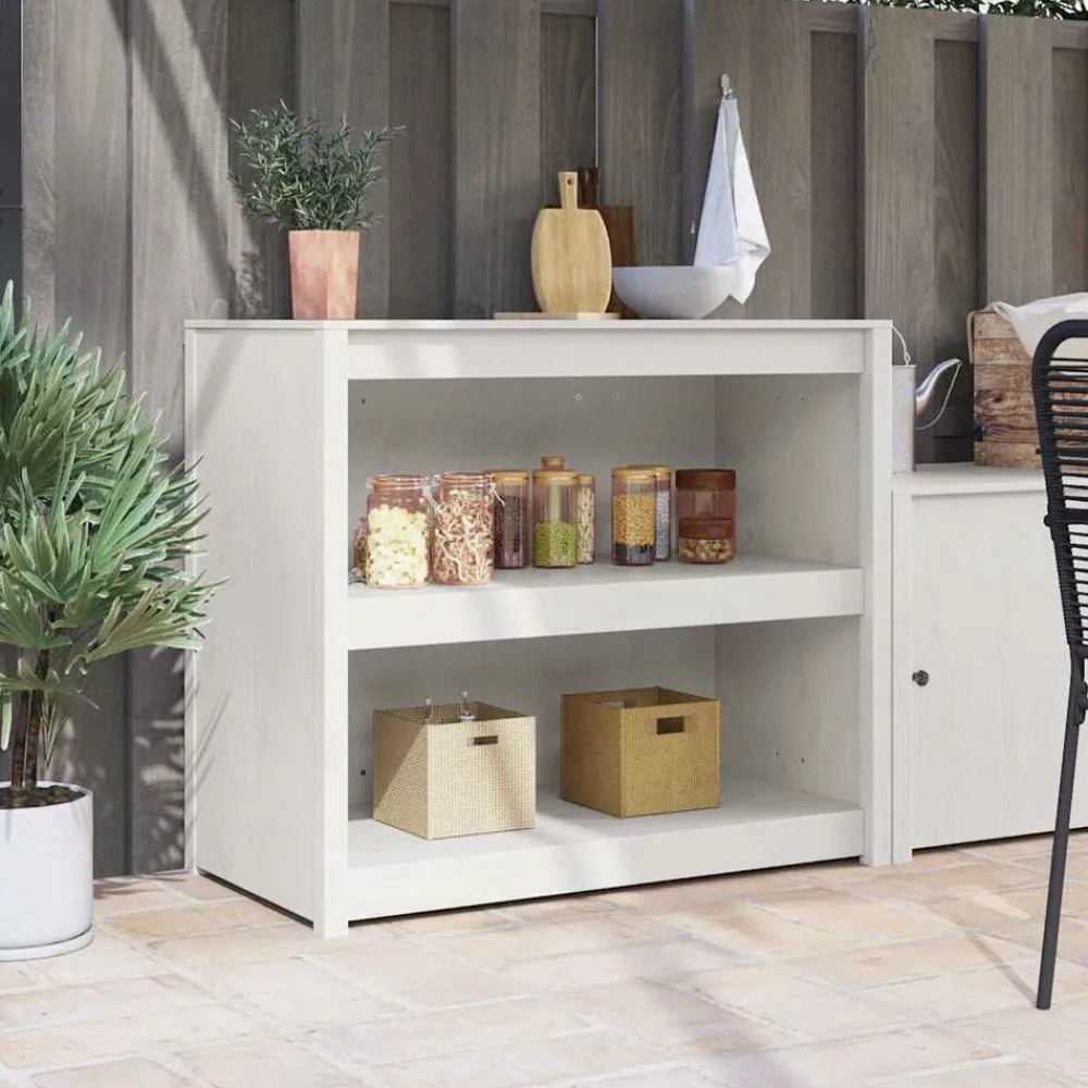 vidaXL Armarios Y Almacenamiento-Mueble de Cocina MEPPEL 106 x 55 x 92 cm Madera de pino macizo