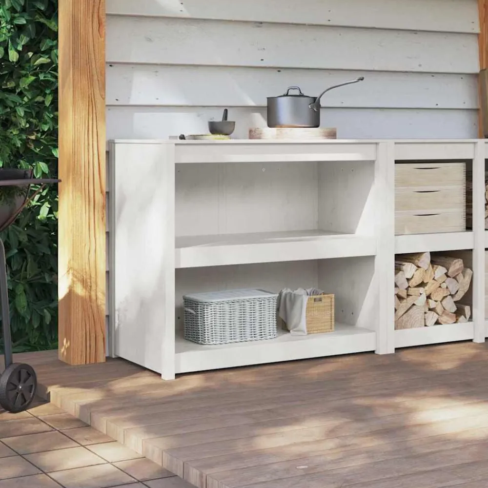 vidaXL Armarios Y Almacenamiento-Mueble de Cocina MEPPEL 106 x 55 x 92 cm Madera de pino macizo