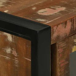 vidaXL Mueble de Cuarto de Baño Marrón Madera sólida recuperada Hot