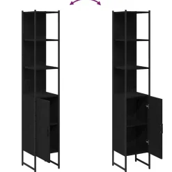 vidaXL Armarios Y Almacenamiento-Mueble de Cuarto de Baño 33 x 33 x 185,5 cm