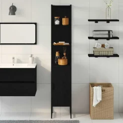 vidaXL Armarios Y Almacenamiento-Mueble de Cuarto de Baño 33 x 33 x 185,5 cm
