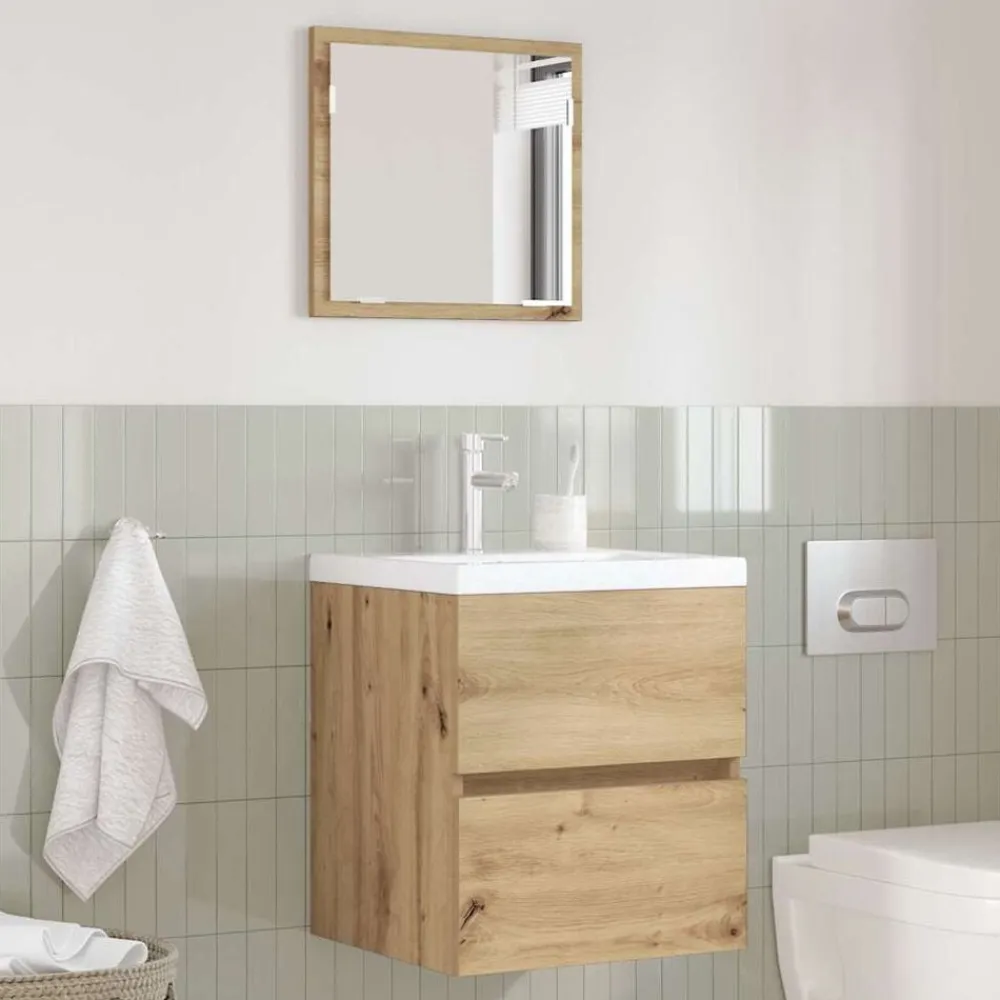 vidaXL Conjuntos De Muebles-Mueble de Cuarto de Baño Roble artesanal 41 x 38,5 x 45 cm