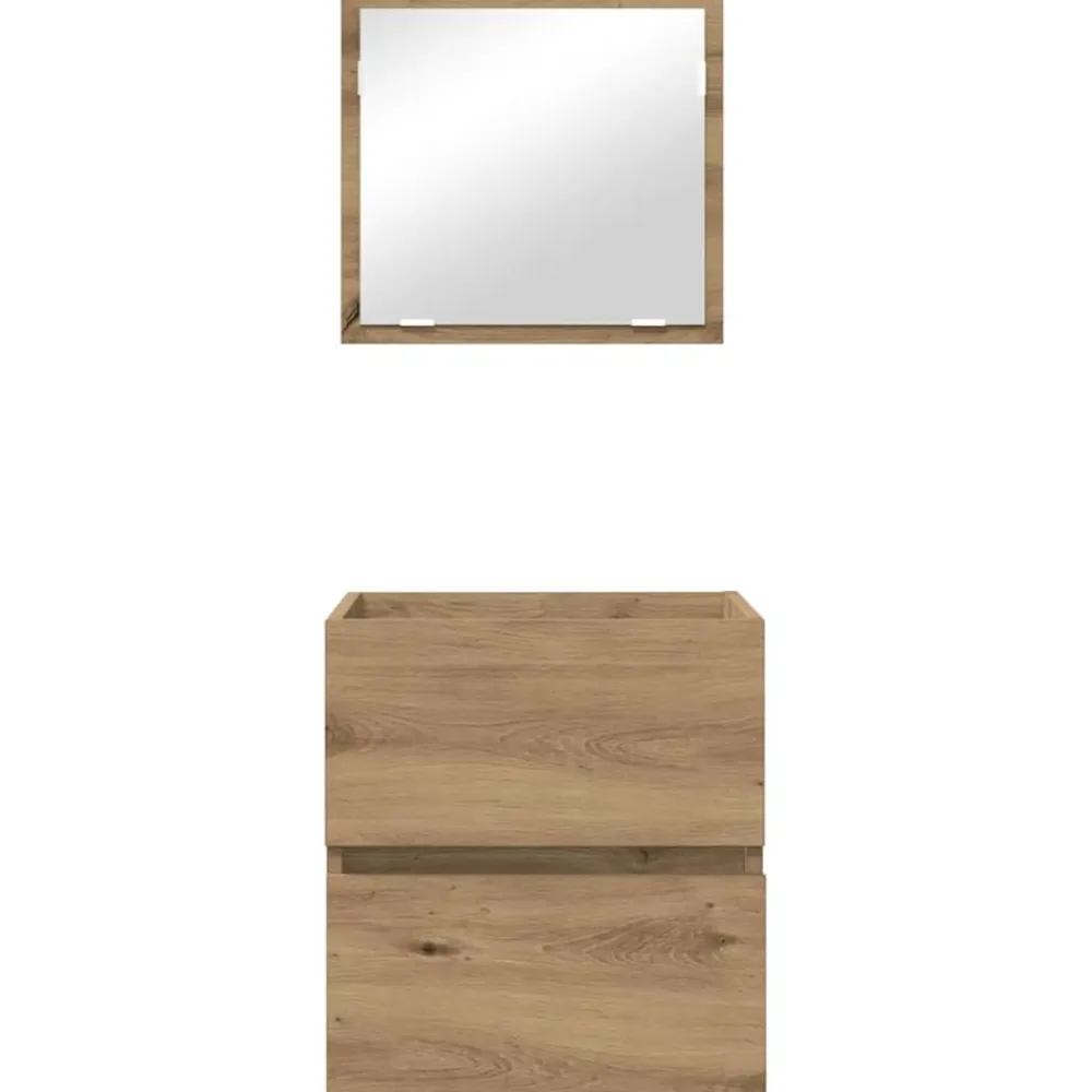 vidaXL Conjuntos De Muebles-Mueble de Cuarto de Baño Roble artesanal 41 x 38,5 x 45 cm
