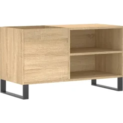 vidaXL Mueble de discos madera de ingeniería 85x38x48 cm Roble Sonoma