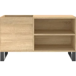 vidaXL Mueble de discos madera de ingeniería 85x38x48 cm Roble Sonoma