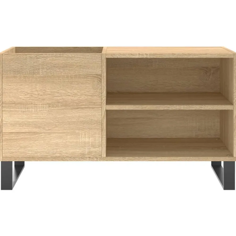 vidaXL Mueble de discos madera de ingeniería 85x38x48 cm Roble Sonoma