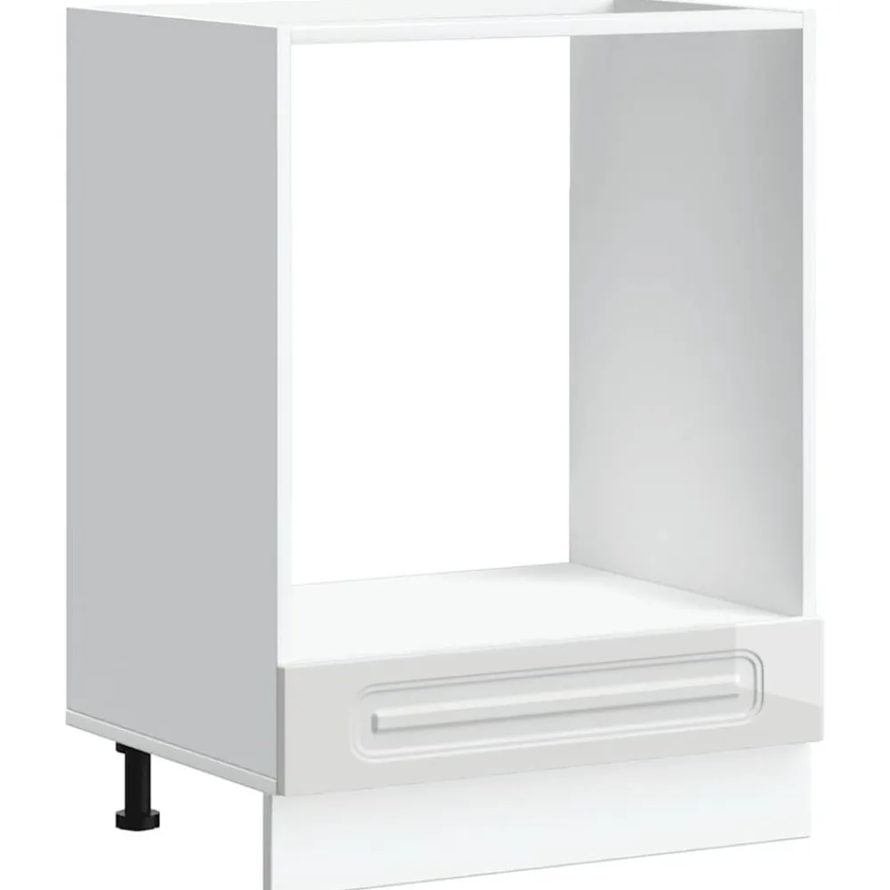 vidaXL Armarios Y Almacenamiento-Mueble de horno Kalmar blanco madera reconstituida