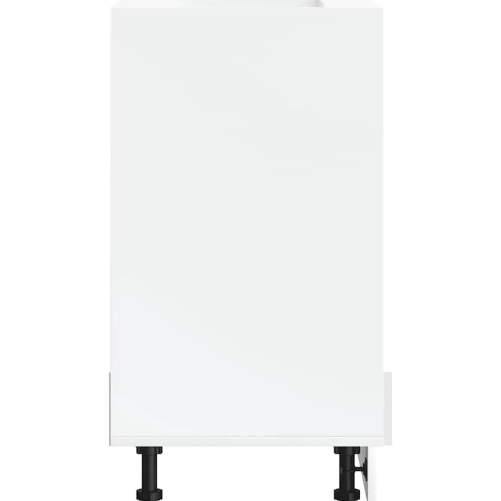 vidaXL Armarios Y Almacenamiento-Mueble de horno Kalmar blanco madera reconstituida
