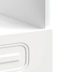 vidaXL Armarios Y Almacenamiento-Mueble de horno Kalmar blanco madera reconstituida