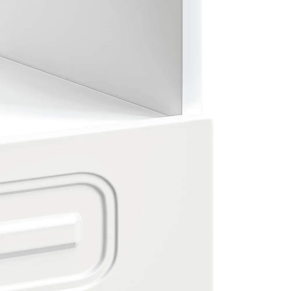 vidaXL Armarios Y Almacenamiento-Mueble de horno Kalmar blanco madera reconstituida
