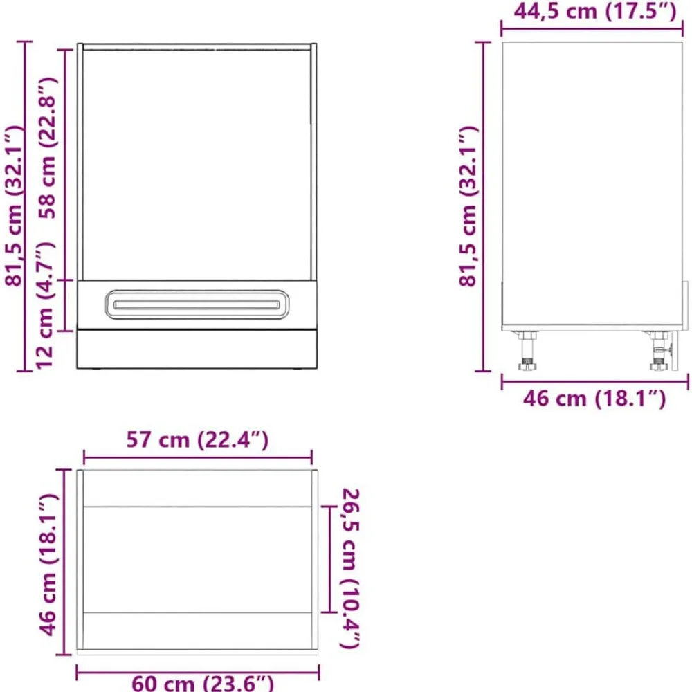 vidaXL Armarios Y Almacenamiento-Mueble de horno Kalmar blanco madera reconstituida
