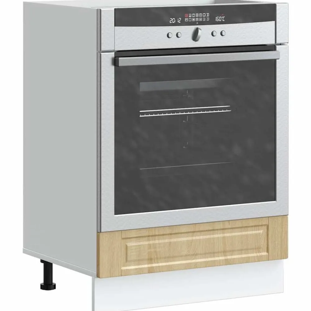 vidaXL Mueble de hornoPorto roble sonoma madera reconstituida Madera reciclada Outlet