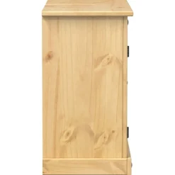 vidaXL Mueble de lavabo de baño Corona madera maciza pino 73x33x60 cm Cera de miel Outlet