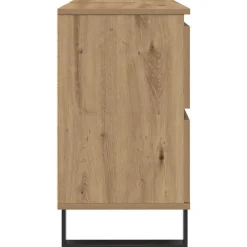 vidaXL Mueble de lavabo madera de ingeniería 80x33x60 cm Roble artisan Sale