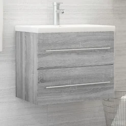 vidaXL Conjuntos De Muebles-Mueble de lavabo madera contrachapada 60x38,5x48 cm