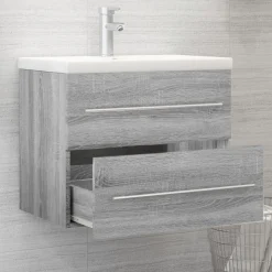 vidaXL Conjuntos De Muebles-Mueble de lavabo madera contrachapada 60x38,5x48 cm