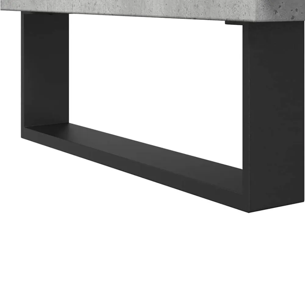 vidaXL Conjuntos De Muebles-Mueble de lavabo madera de ingeniería gris hormigón 80x33x60 cm