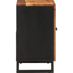vidaXL Conjuntos De Muebles-Mueble de lavabo madera acacia y madera ingeniería 62x33x58 cm