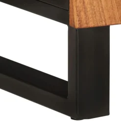 vidaXL Conjuntos De Muebles-Mueble de lavabo madera acacia y madera ingeniería 62x33x58 cm