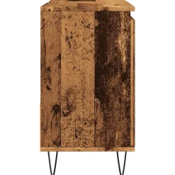vidaXL Conjuntos De Muebles-Mueble de lavabo madera de ingeniería envejecida 65x33x60 cm