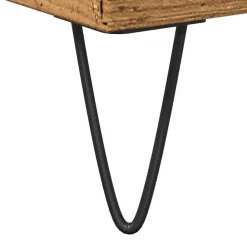 vidaXL Conjuntos De Muebles-Mueble de lavabo madera de ingeniería envejecida 65x33x60 cm