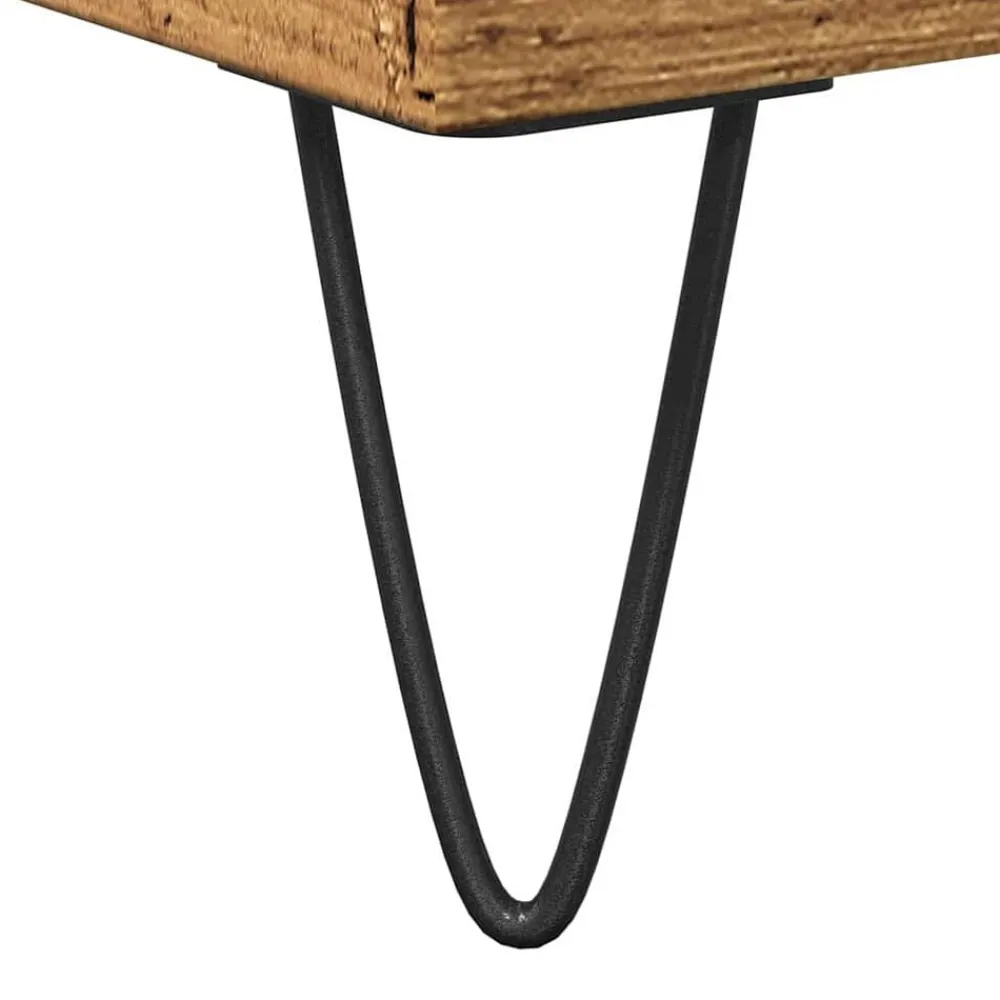 vidaXL Conjuntos De Muebles-Mueble de lavabo madera de ingeniería envejecida 65x33x60 cm