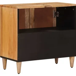 vidaXL Conjuntos De Muebles-Mueble de lavabo para baño con puerta 62 x 33 x 58 cm