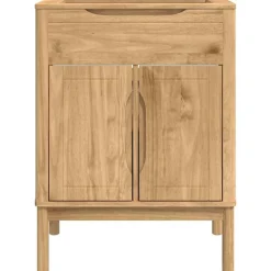 vidaXL Mueble de lavabo para baño FLORO Marrón cera 60 x 40 x 80 cm Marr&oacute;n cera Clearance