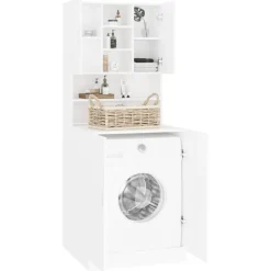 vidaXL Accesorios Para Electrodomésticos-Mueble de lavadora