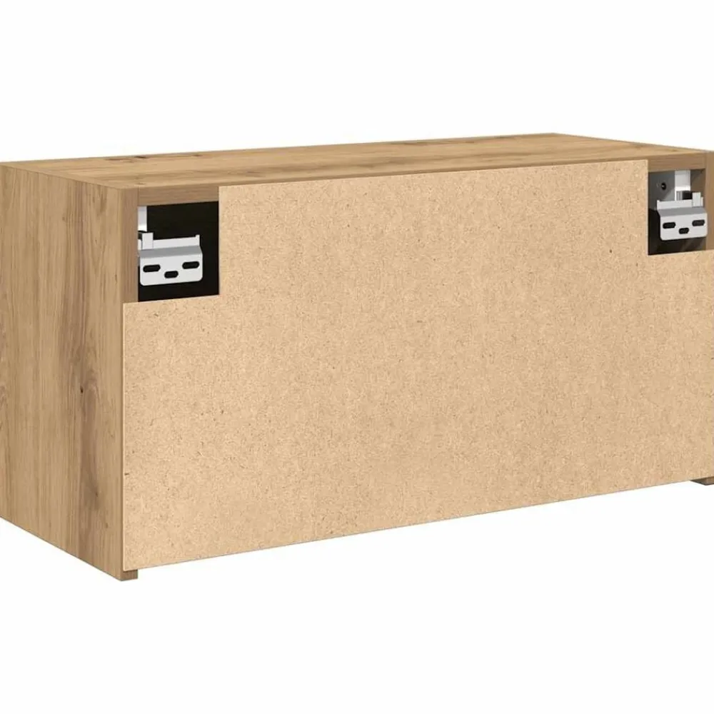 vidaXL Mueble de pared baño madera ingeniería 60x25x30cm Roble artisan Online