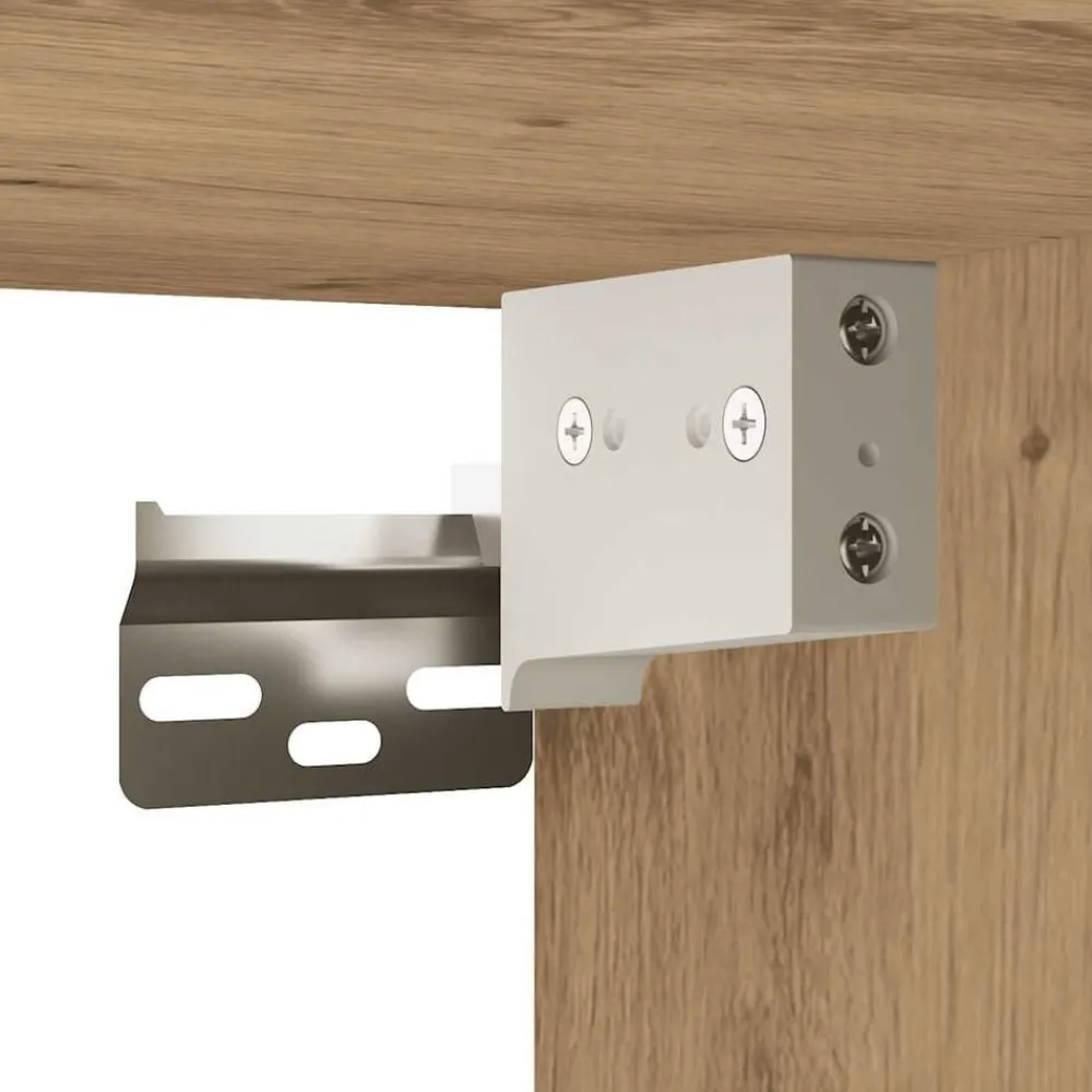 vidaXL Mueble de pared baño madera ingeniería 60x25x30cm Roble artisan Online