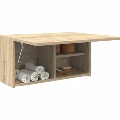 vidaXL Mueble de pared baño madera ingeniería 60x25x30 cm Roble Sonoma Best