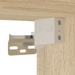 vidaXL Mueble de pared baño madera ingeniería 60x25x30 cm Roble Sonoma Best