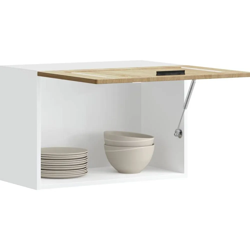 vidaXL Mueble de pared cocina madera contrachapada Porto roble sonoma Madera reciclada Discount