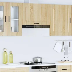 vidaXL Mueble de pared cocina madera contrachapada Porto roble sonoma Madera reciclada Discount