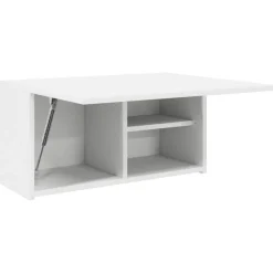 vidaXL Mueble de pared de baño madera ingeniería 60x25x30 cm Blanco New