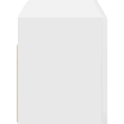 vidaXL Mueble de pared de baño madera ingeniería 60x25x30 cm Blanco New