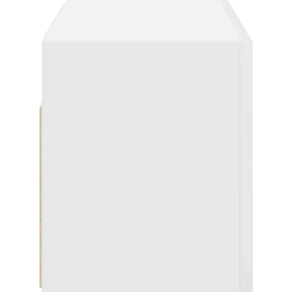 vidaXL Mueble de pared de baño madera ingeniería 60x25x30 cm Blanco New
