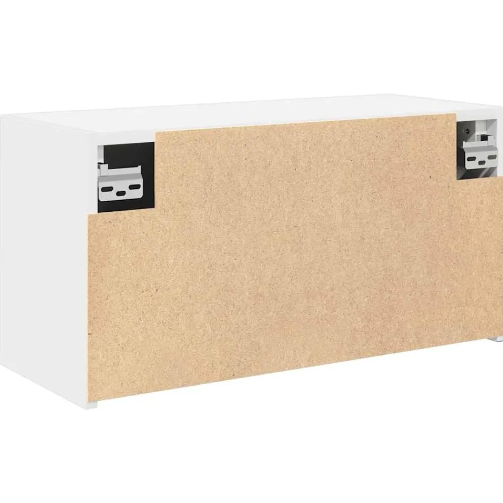 vidaXL Mueble de pared de baño madera ingeniería 60x25x30 cm Blanco New