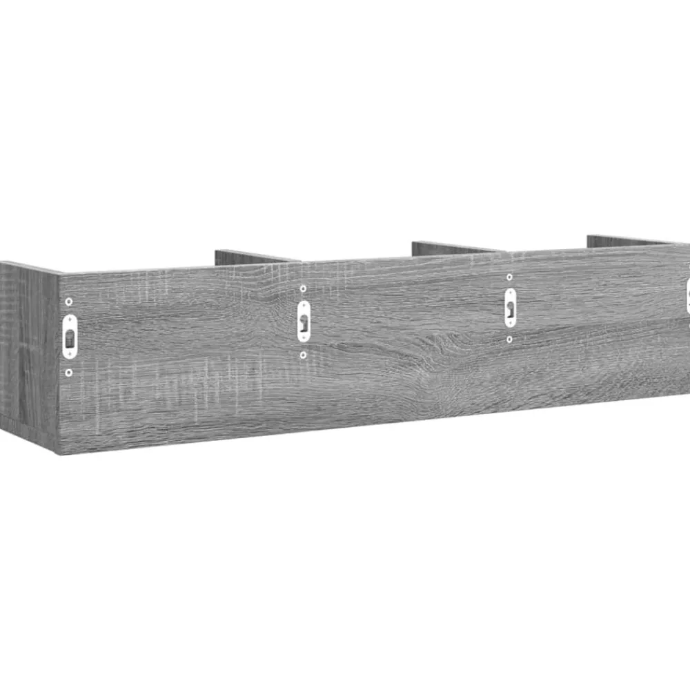 vidaXL Mueble de pared madera ingeniería 75x18x16,5 cm Gris sonoma New