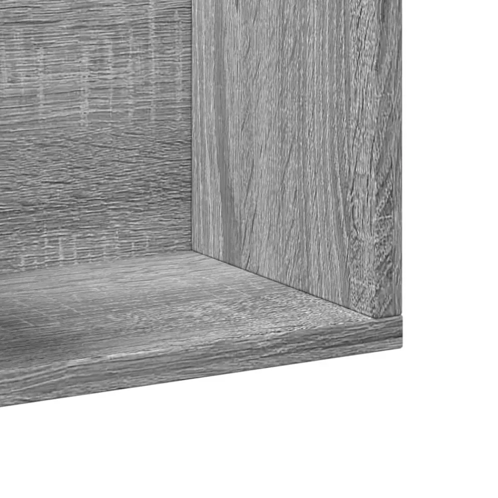 vidaXL Mueble de pared madera ingeniería 75x18x16,5 cm Gris sonoma New