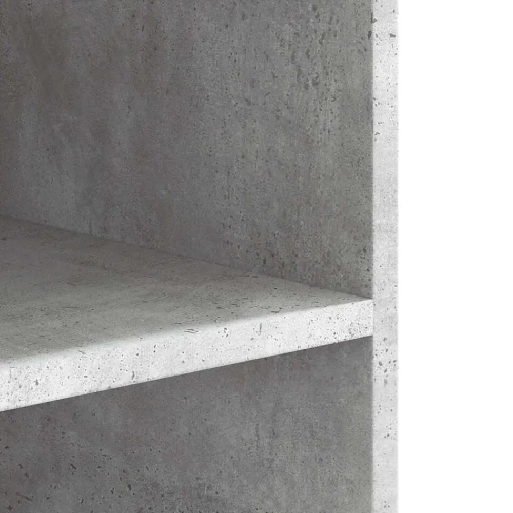 vidaXL Estanterías-Mueble de pared madera ingeniería gris hormigón 75x35x60 cm