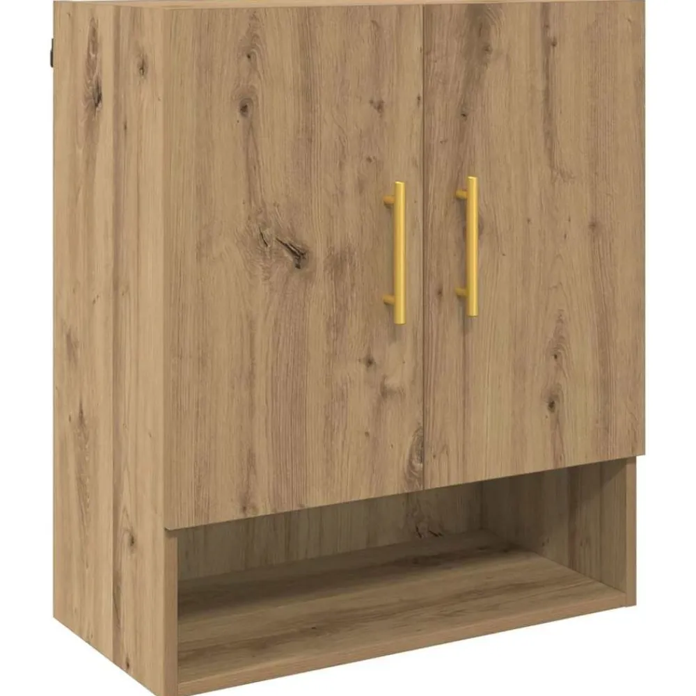 vidaXL Mueble de pared 60 x 31 x 70 cm Roble artisan