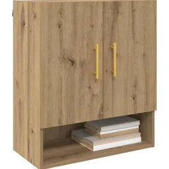 vidaXL Mueble de pared 60 x 31 x 70 cm Roble artisan