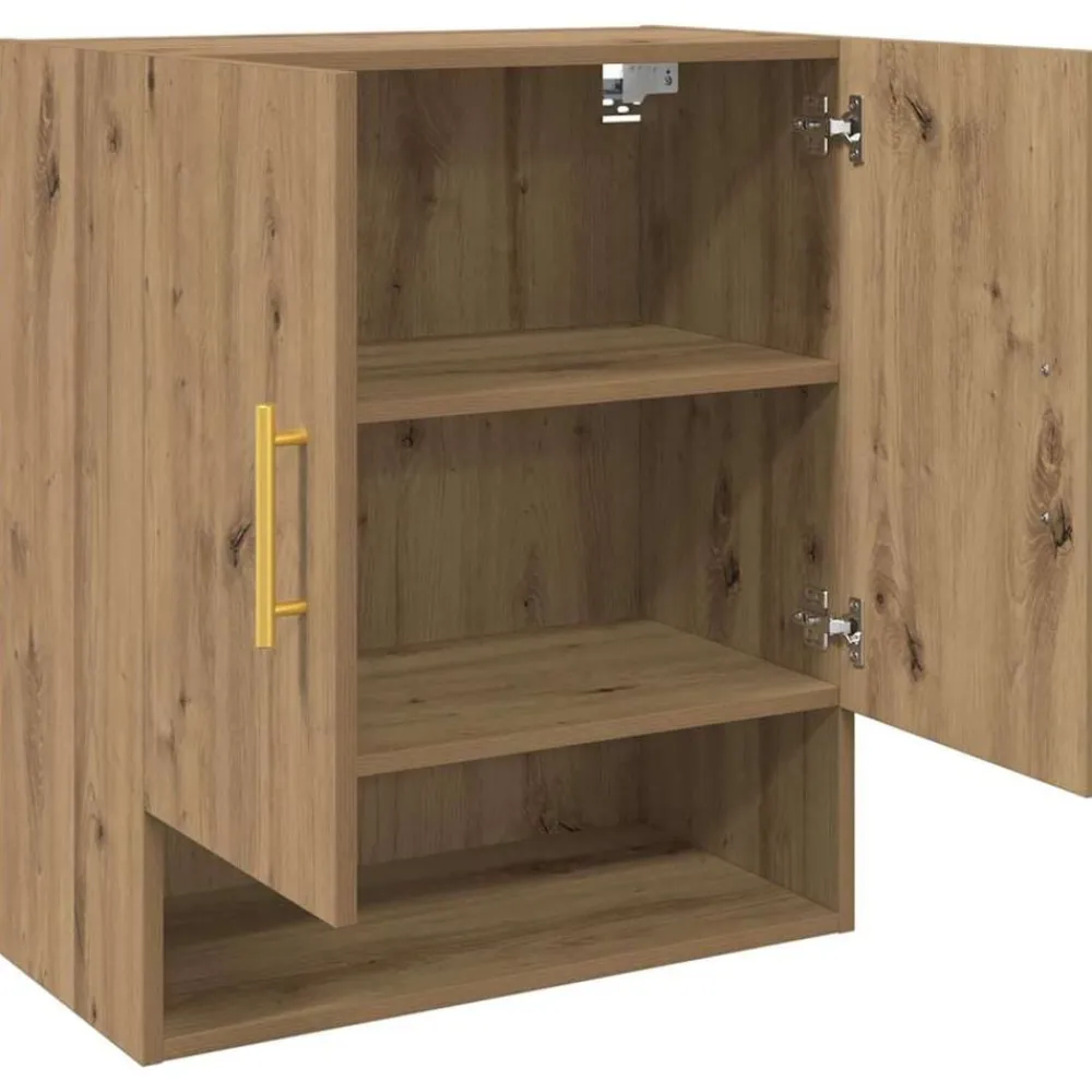 vidaXL Mueble de pared 60 x 31 x 70 cm Roble artisan