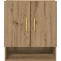 vidaXL Mueble de pared 60 x 31 x 70 cm Roble artisan