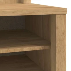 vidaXL Mueble de recibidor FLORO Marrón cera 50 x 40 x 158 cm Marrón cera Outlet
