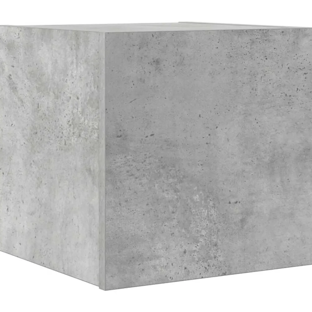 vidaXL Mueble de salón de pared gris hormigón 30,5x30x30 cm Gris hormigón Discount