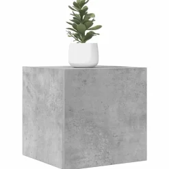 vidaXL Mueble de salón de pared gris hormigón 30,5x30x30 cm Gris hormig&oacute;n Discount